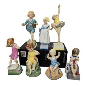 7 Royal Worcester Days of the Week Bone China Figurines